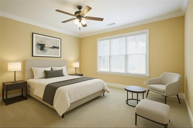 Virtually Staged Lower Primary Bedroom