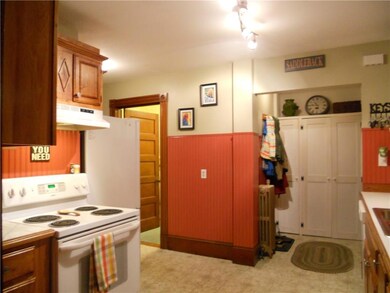 Pantry to right and door to 1/2 bath...