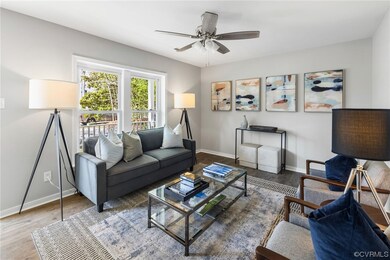 Living room featuring lots of natural light