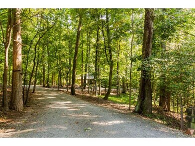 Winding drive up to the front of home