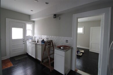 Kitchen has been updated with new cabinets, new gr