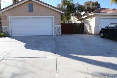 extended concrete for extra parking.