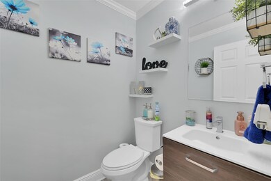 1/2 bathroom downstairs
