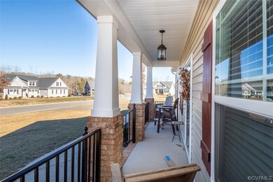 View of terrace with a porch