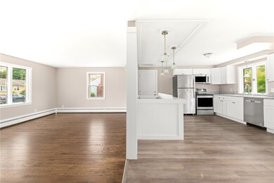 Living room and kitchen