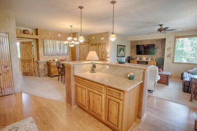 Kitchen into Living and Dining