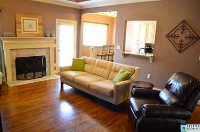 Inviting Living Room with a MARBLE Surround Gas Fi