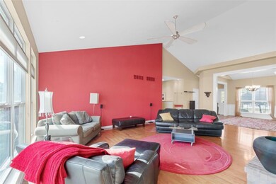 View of front entryway and dining room from the gr