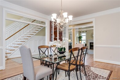 Dining room with the triple crown, chair rail, & b
