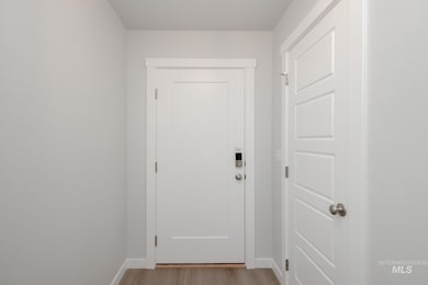 Entryway featuring wood finished floors
