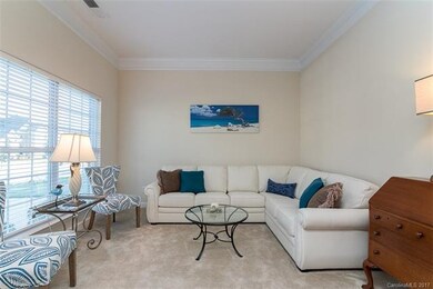 Welcoming living room adjacent to main entry.