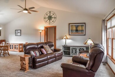 Vaulted ceilings in the great room!