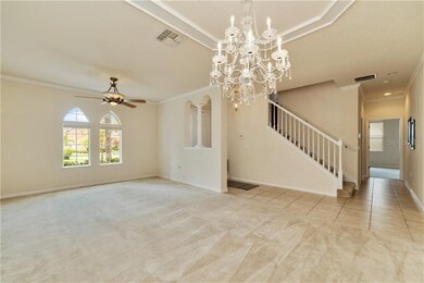 Entrance to home, view of dining room, formal livi
