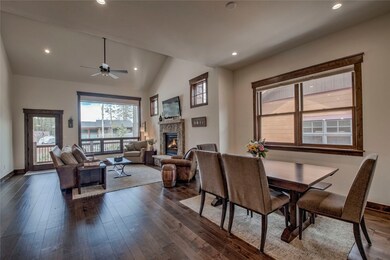 Spacious great room with gas fireplace and lots of
