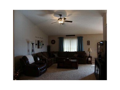 Living Room. Vaulted ceilings in the living room a