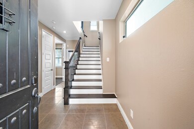 First floor has an entry foyer leading to the seco
