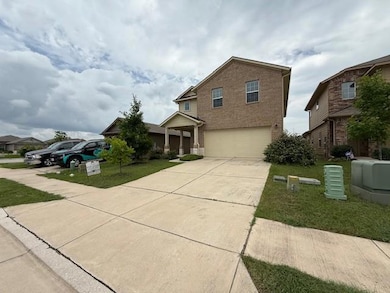 View of front of home with an attached garage, dr