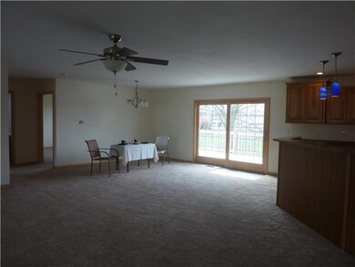 Area dining with deck access
