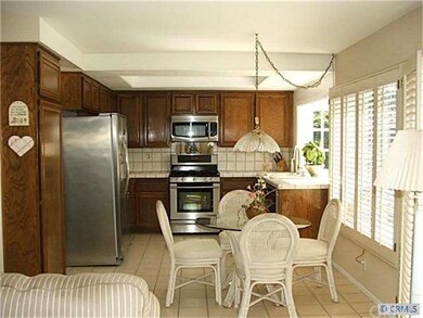 View of kitchen from family room