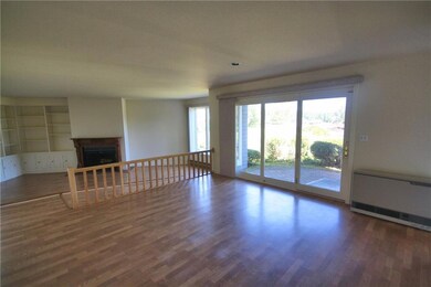 The dining room with French door to...