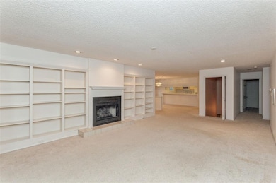 Living Room with built-in bookcases