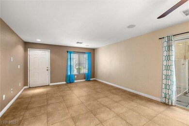 Unfurnished room featuring visible vents, ceiling