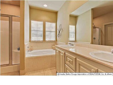 Master bath with jetted tub, seperate shower, doub