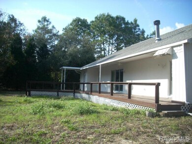 Rear porch and deck
