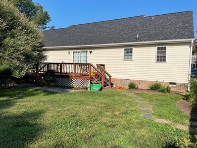 Back of house, deck