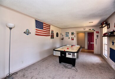 The formal living is currently being utilized as a