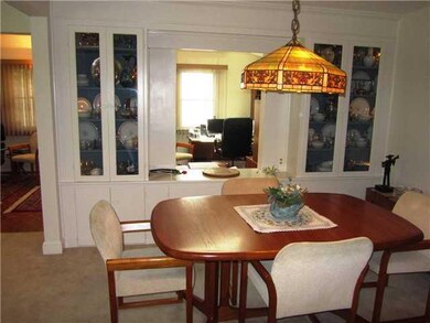 Dining Room. Wonderful built-in china cabinets in 