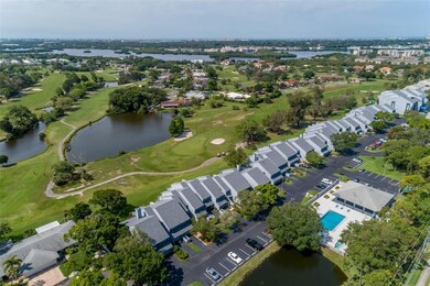 Aerial View of Buildings and Golf Course