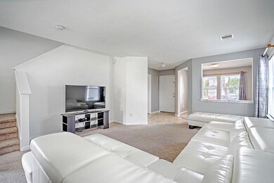 View of living room from kitchen