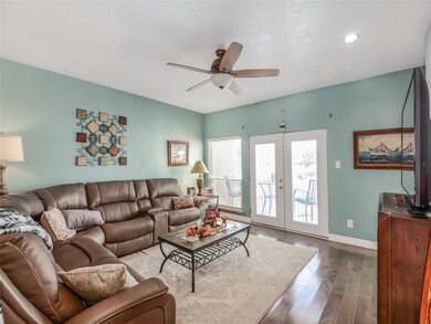 Living room with access to patio overlooking marin