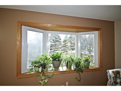 Bay window in living room.