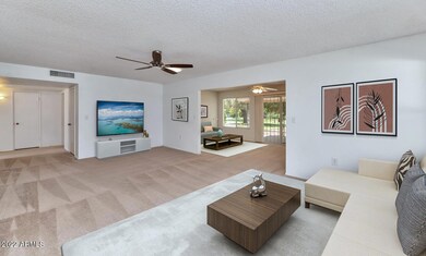 Living Room Opens to the Arizona Room