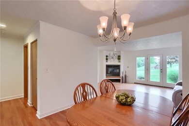 Dining area showing the open view to the living ro