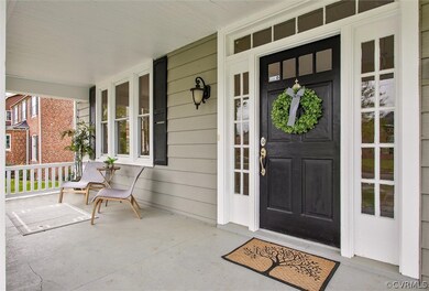 Large full front porch
