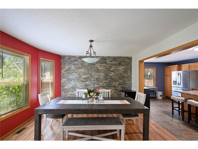 Dining room open to LR and Kitchen with newer floo