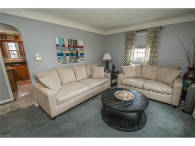 Living room open to kitchen