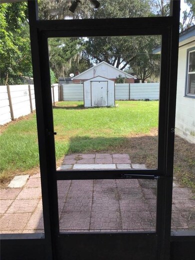 Shed in backyard