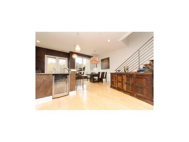 Kitchen & Dining Room with Wine Fridge & Great Vie