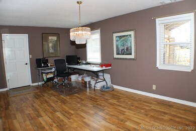 The dining room is now being used for an office bu