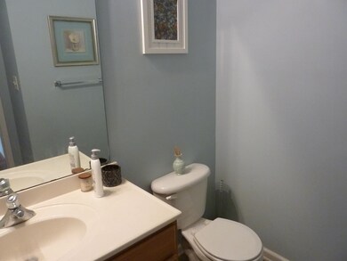 First floor half bath.