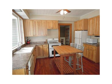 Kitchen. Updated hickory cabinets, countertops and