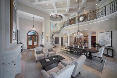 Upon entry of your two story living and dining roo