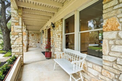 View of covered porch