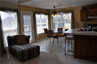 A view from the living room.  Gas fireplace.  Great for those chilly nights.