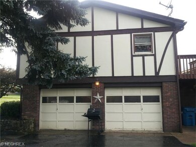 There's the two car garage.