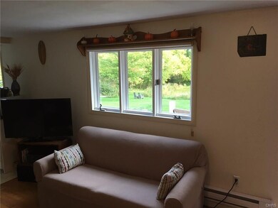 Living room with new window